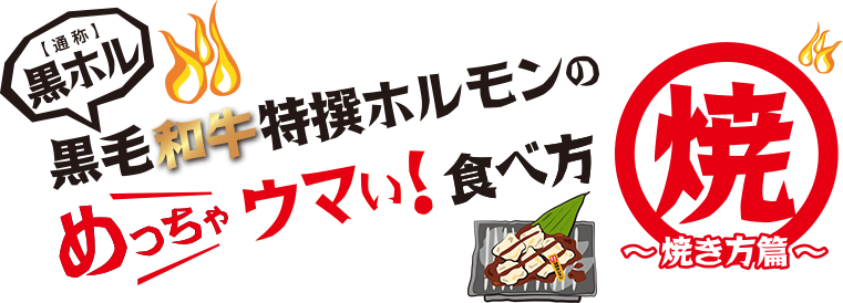 黒毛和牛と特選ホルモンのめっちゃ食べたい焼き方編